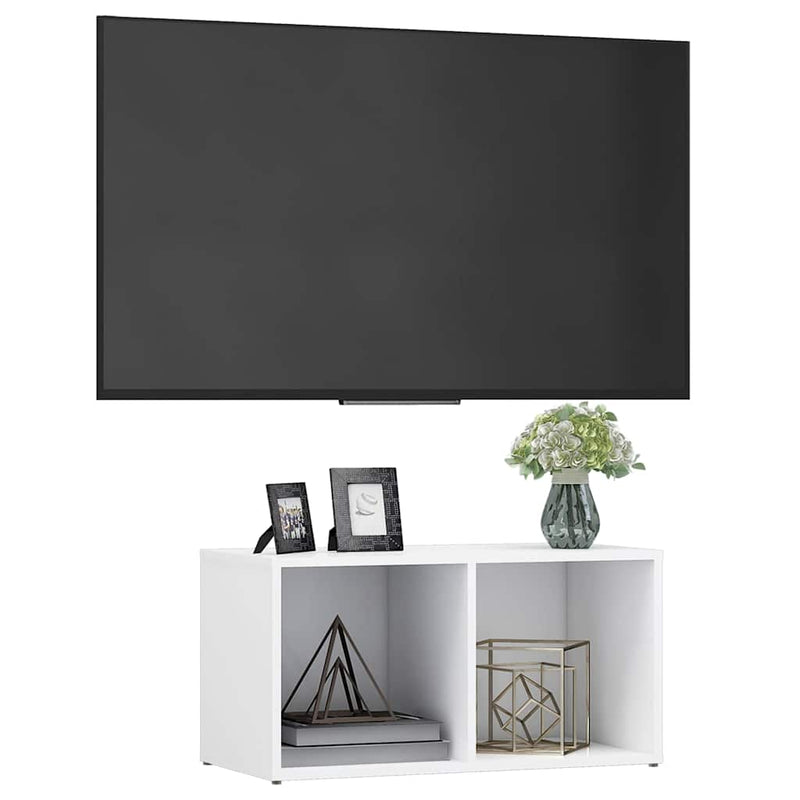 Comodă TV, alb, 72x35x36,5 cm, PAL