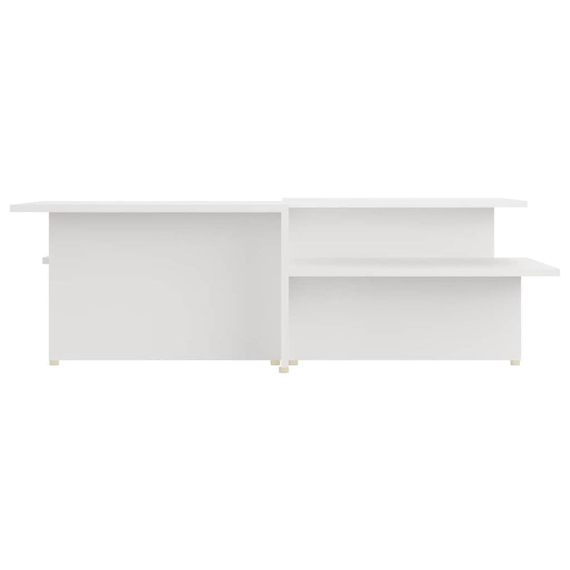 Mese de cafea, 2 buc., alb, 111,5x50x33 cm, lemn compozit