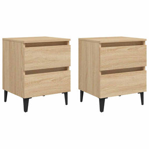 Noptiere, 2 buc., stejar sonoma, 40x35x50 cm, lemn prelucrat