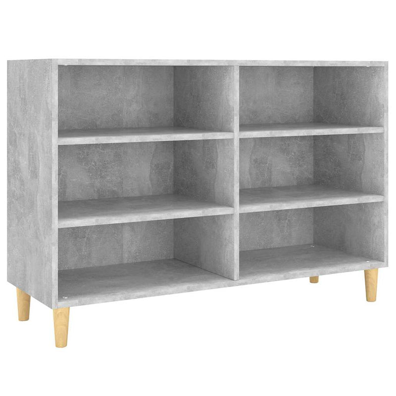 Servantă, gri beton, 103,5x35x70 cm, lemn compozit
