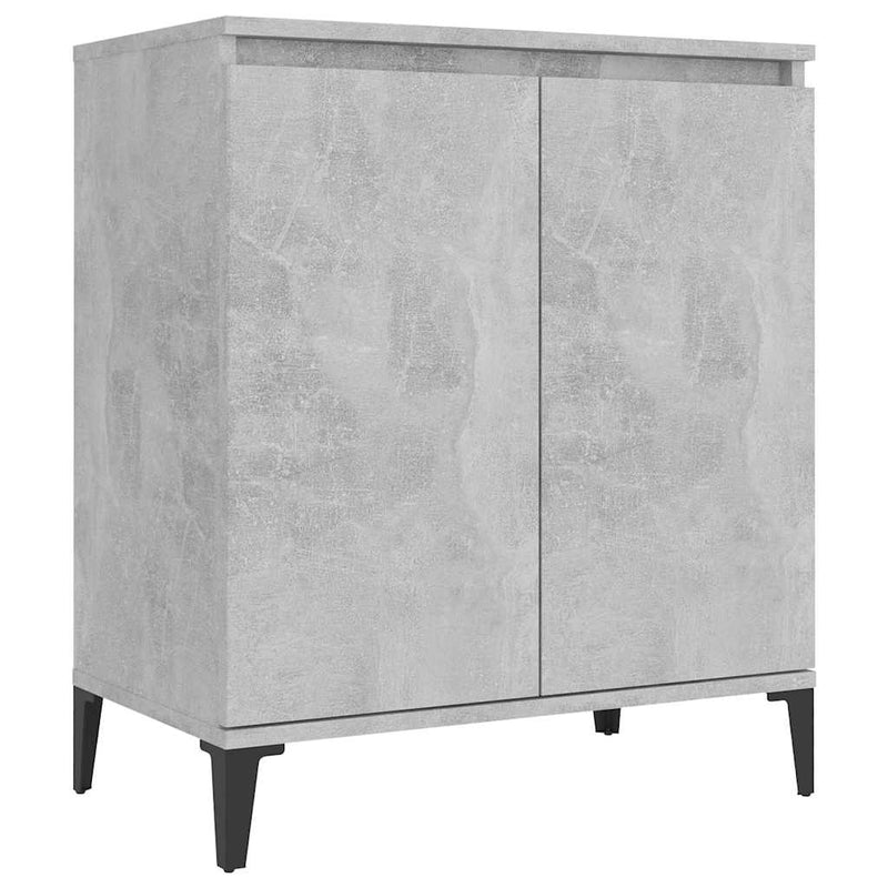 Servantă, gri beton, 60x35x70 cm, lemn prelucrat