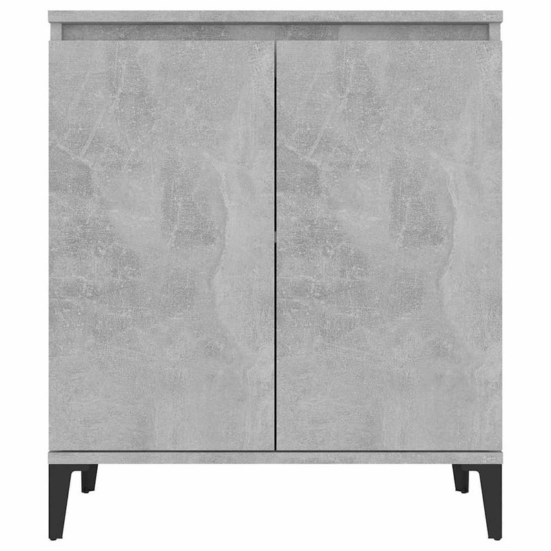 Servantă, gri beton, 60x35x70 cm, lemn prelucrat