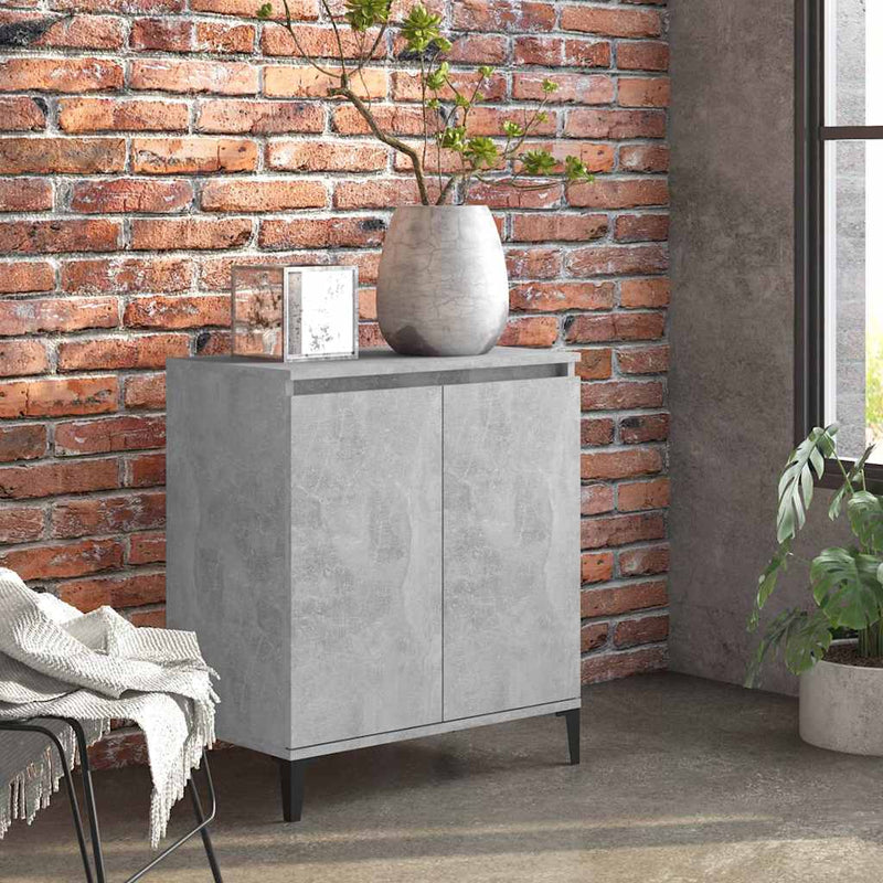 Servantă, gri beton, 60x35x70 cm, lemn prelucrat
