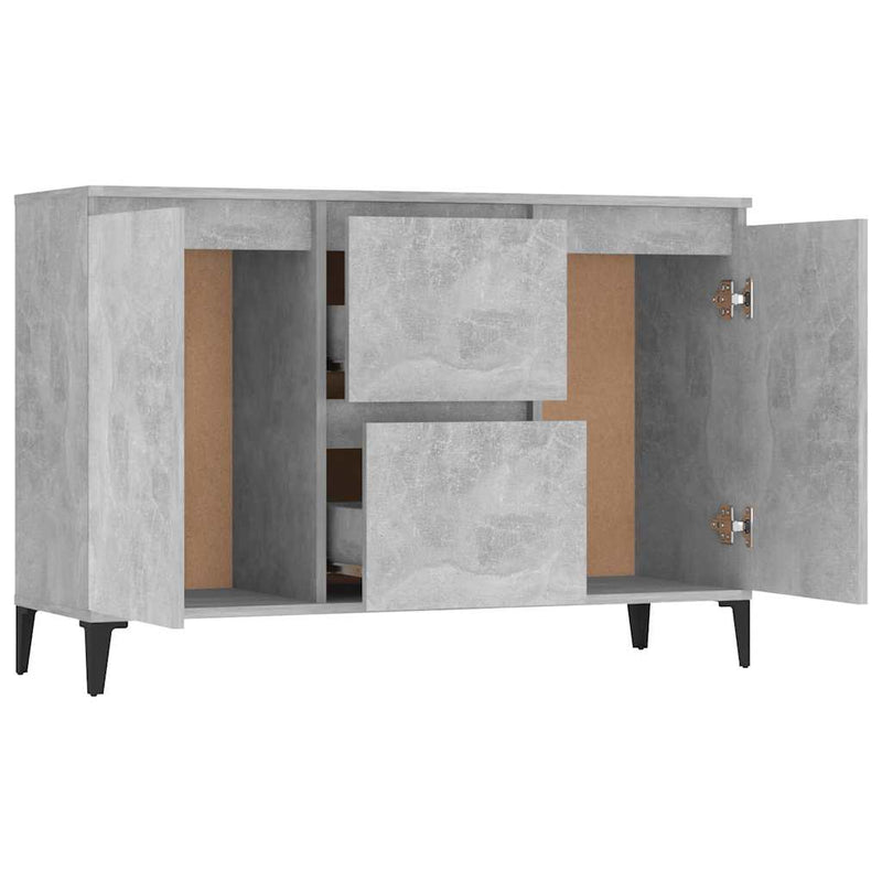 Servantă, gri beton, 102x35x70 cm, PAL