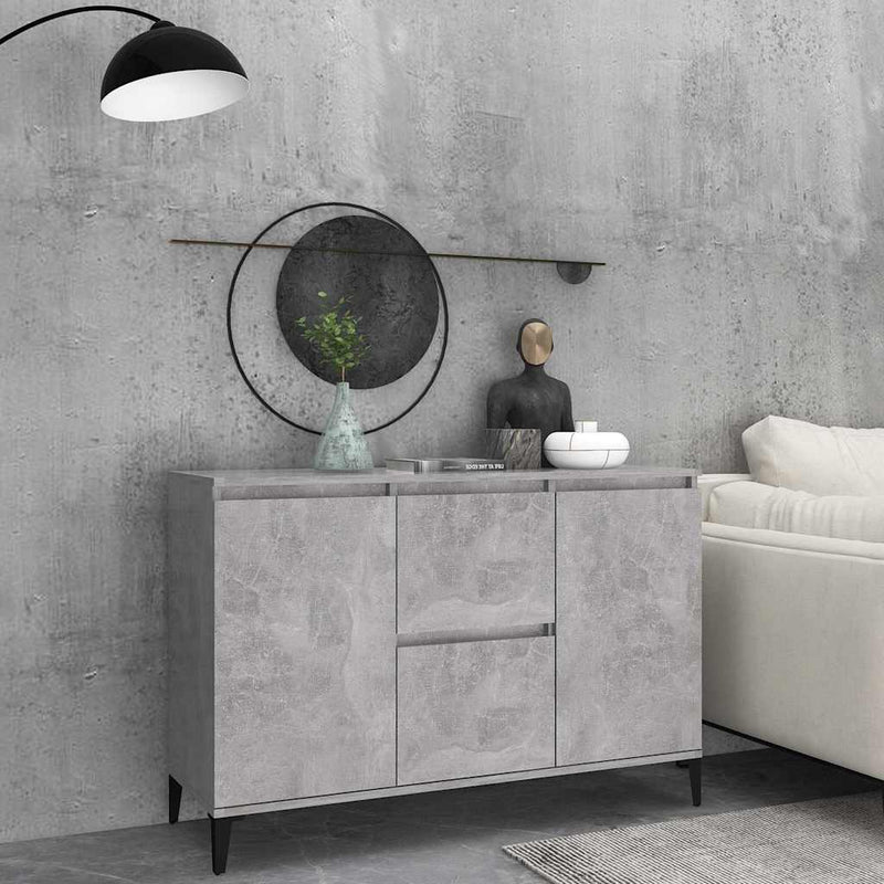 Servantă, gri beton, 102x35x70 cm, PAL