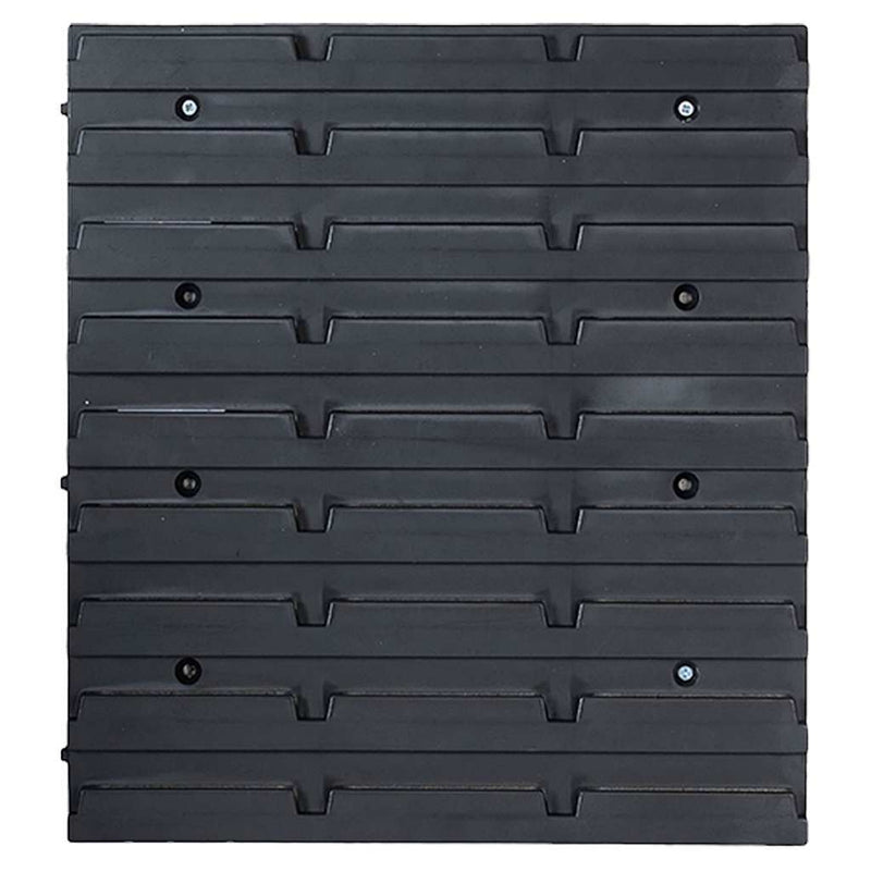 Set cutii depozitare 39 piese cu panouri de perete, roșu&negru