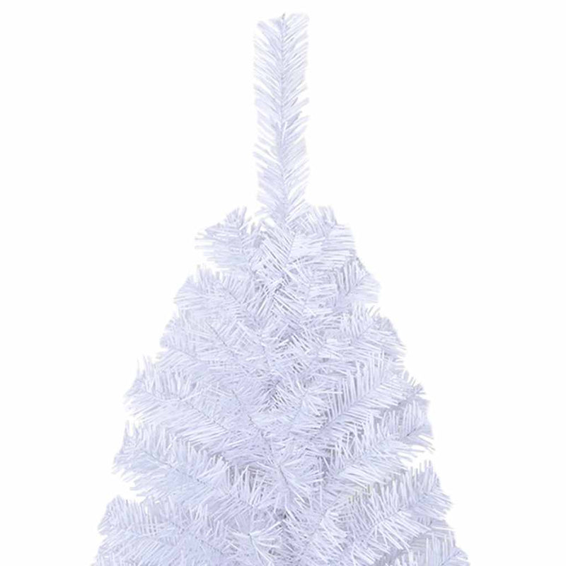 Brad de Crăciun artificial cu ramuri groase, alb, 120 cm, PVC