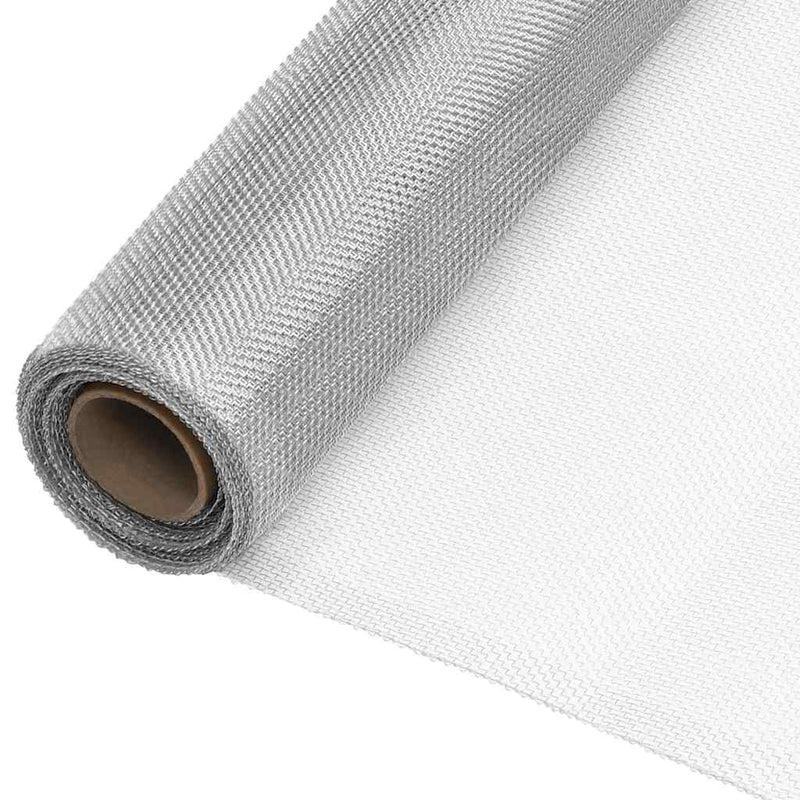 Plasă de sârmă, argintiu, 60x1000 cm, aluminiu