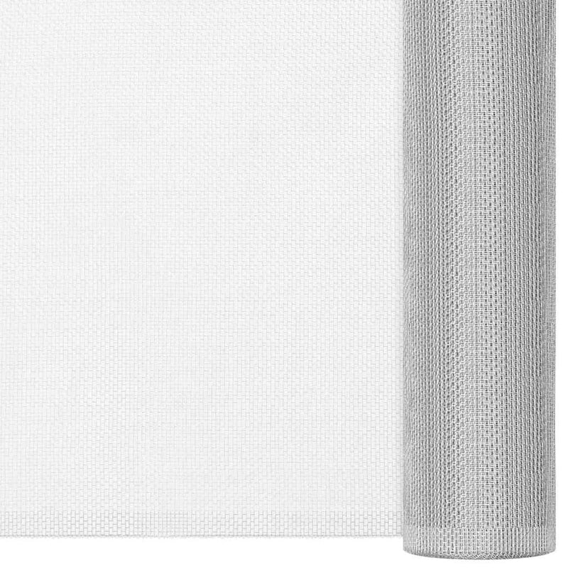 Plasă de sârmă, argintiu, 112x500 cm, aluminiu