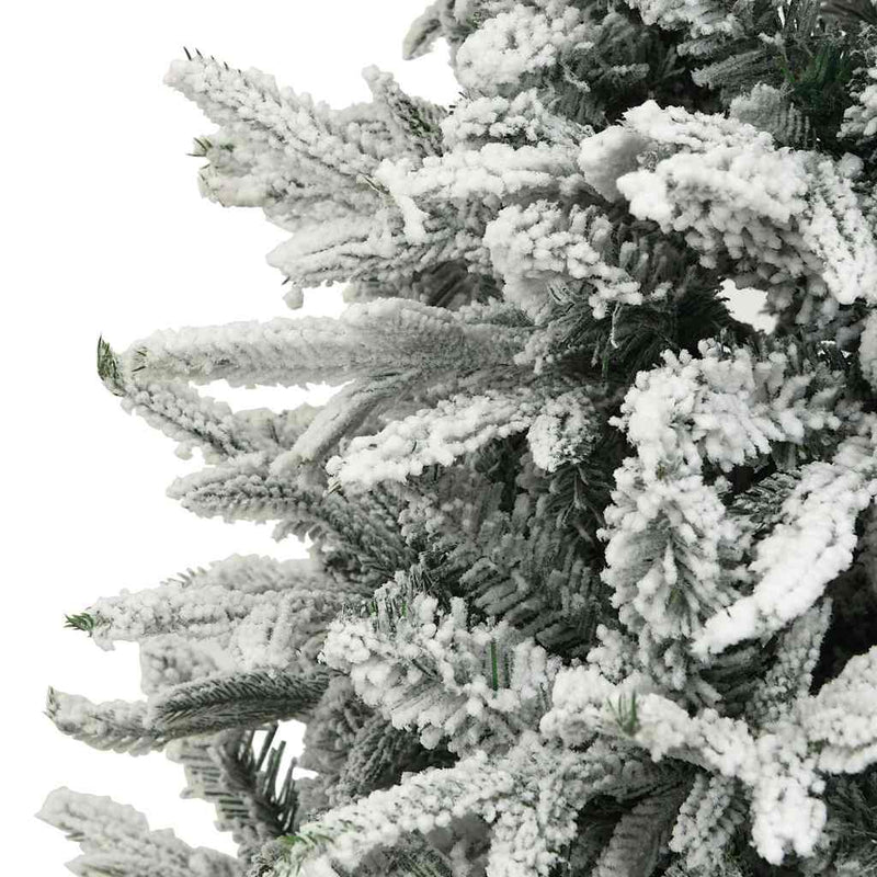 Pom de Crăciun artificial cu zăpadă, verde, 240 cm, PVC