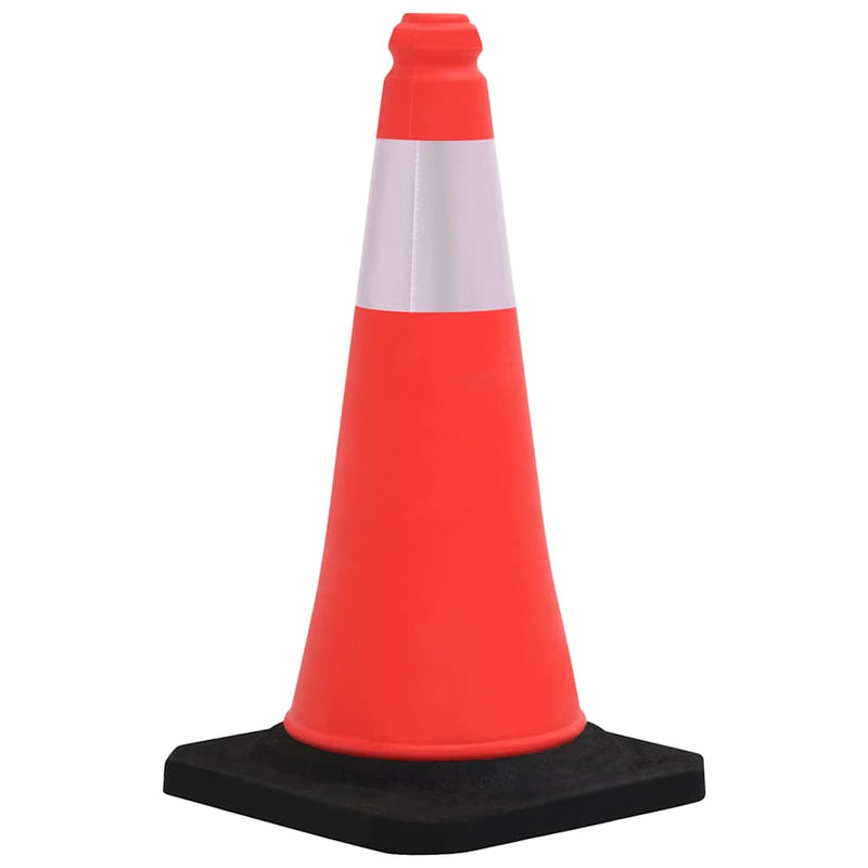Conuri rutiere reflectorizante cu baze grele 4 buc. 50 cm