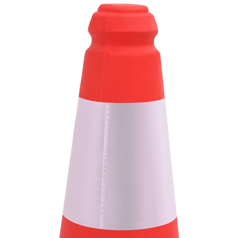 Conuri rutiere reflectorizante cu baze grele 4 buc. 50 cm