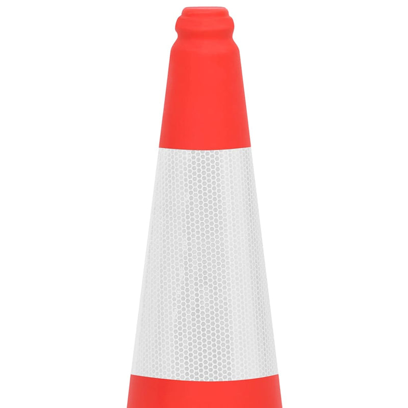 Conuri rutiere reflectorizante cu baze grele 4 buc. 75 cm