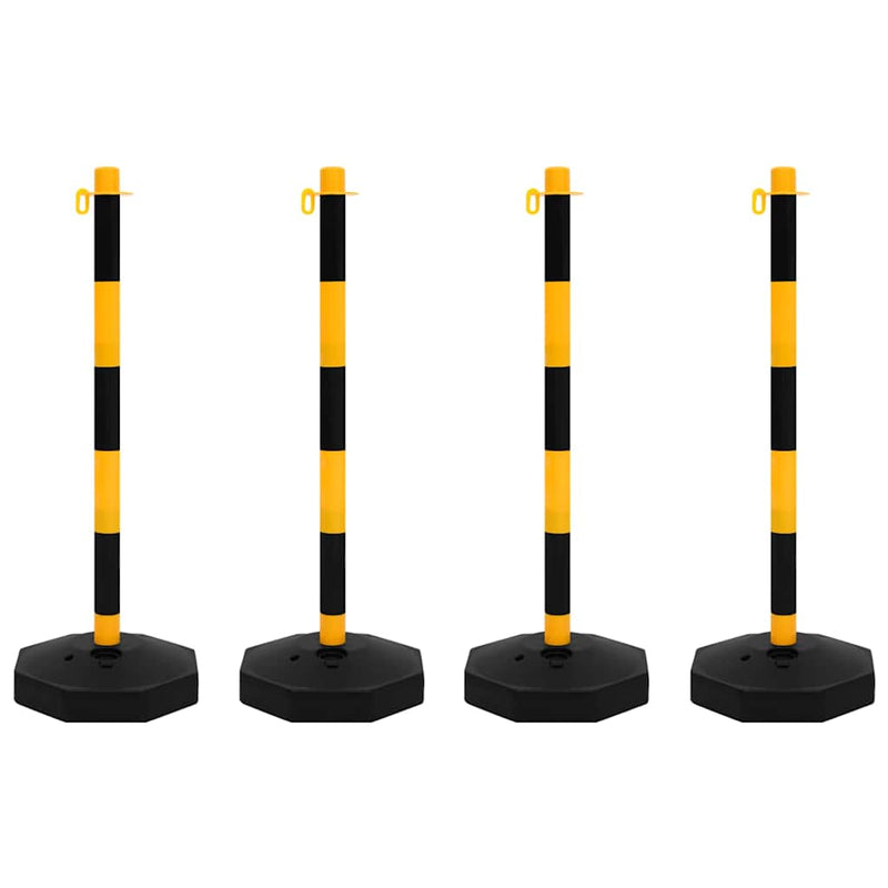 Set stâlp semnalizare trafic, cu lanț din plastic de 10 m