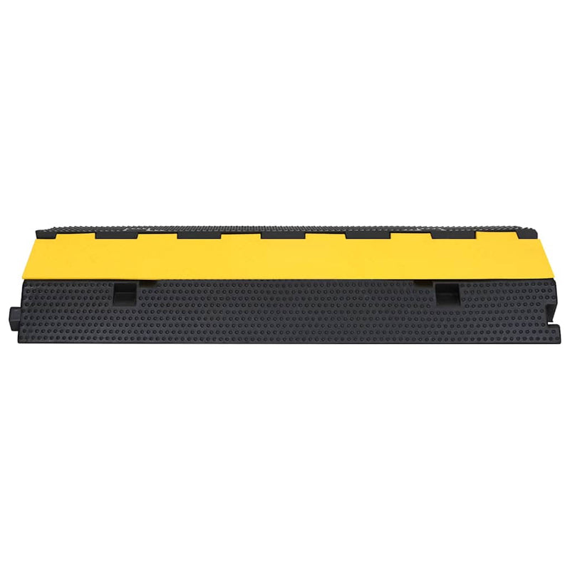Rampă de protecție cabluri, 2 canale, 100 cm, cauciuc