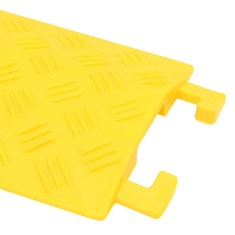 Rampe de protecție pentru cabluri, 4 buc., galben, 98,5 cm