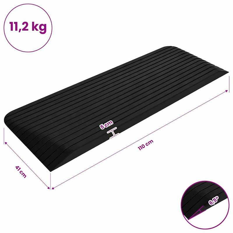 Rampe tip prag, 110x41x5 cm, cauciuc