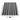 Set panouri gard, 872x146 cm, negru, WPC