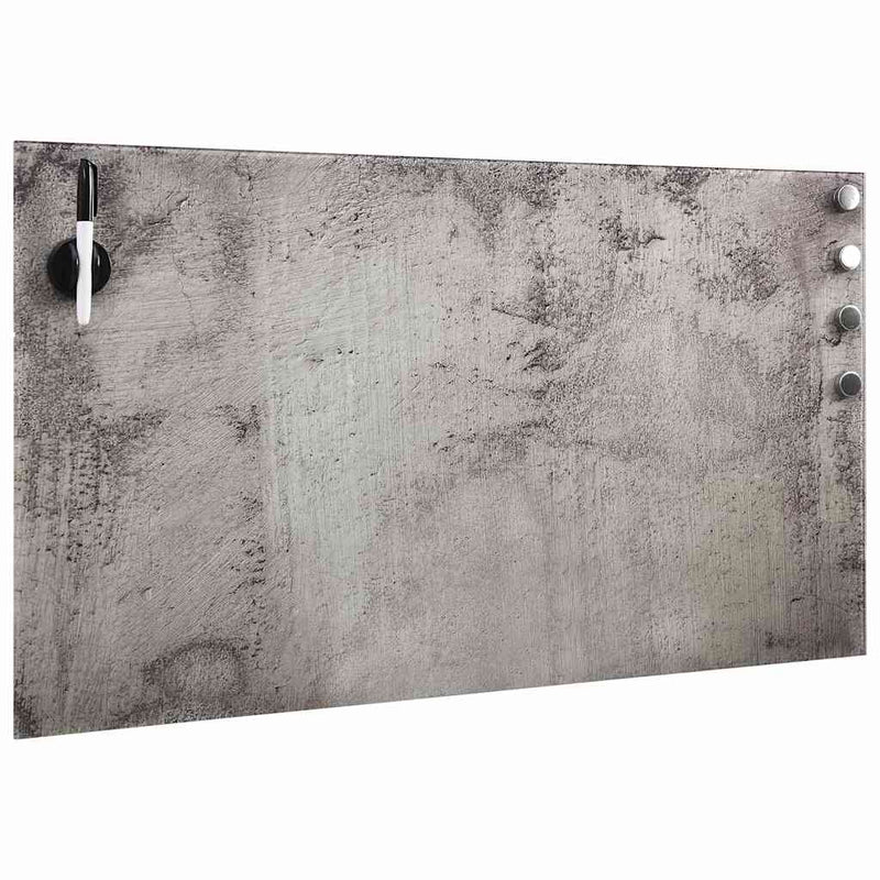 Tablă magnetică de perete, 100x60 cm, sticlă