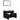 Set mobilier de baie, negru, lemn prelucrat
