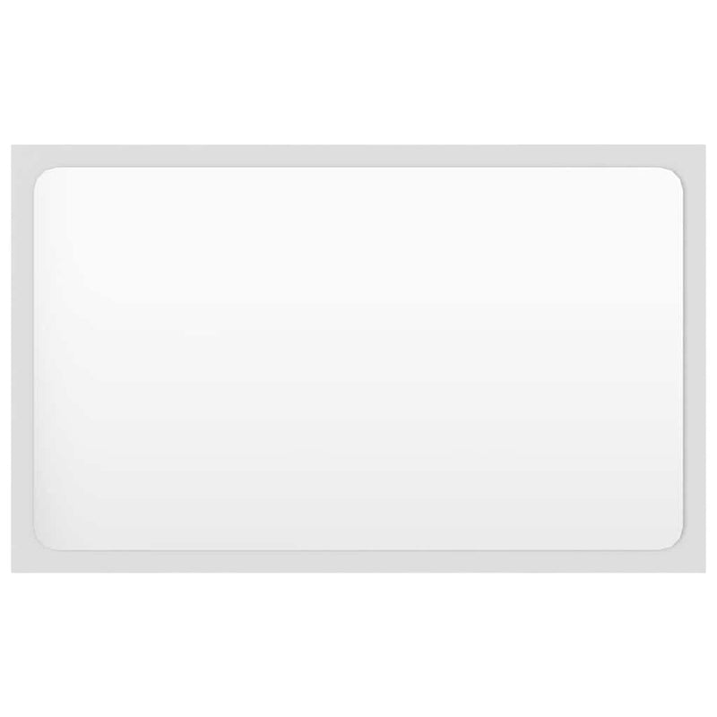 Set mobilier de baie, alb, lemn prelucrat