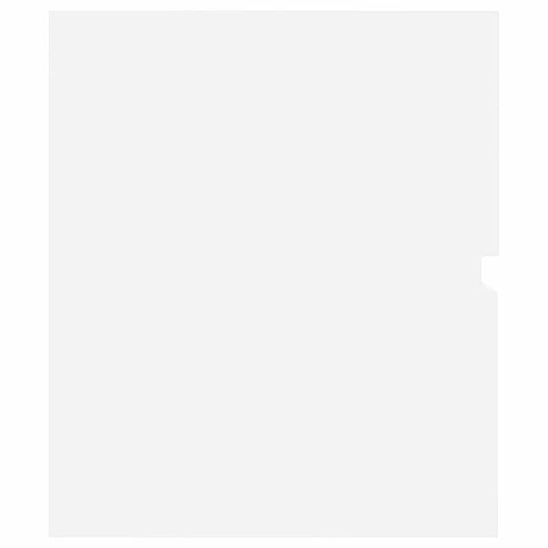 Set mobilier de baie, alb, lemn prelucrat