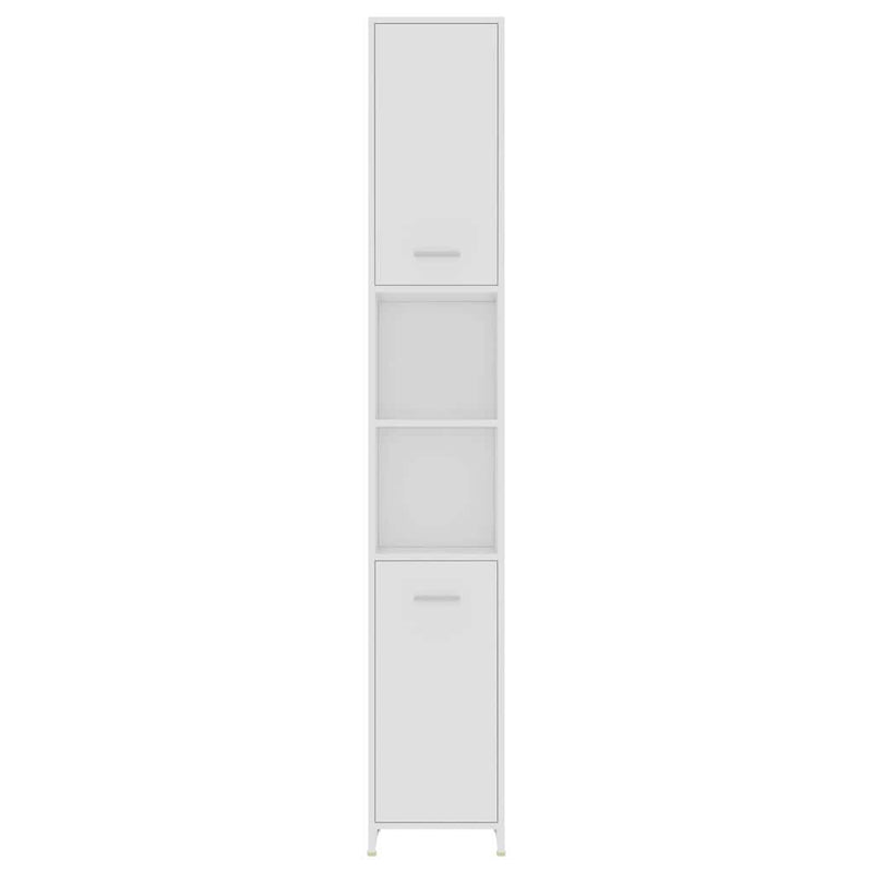 Set mobilier de baie, 4 piese, alb