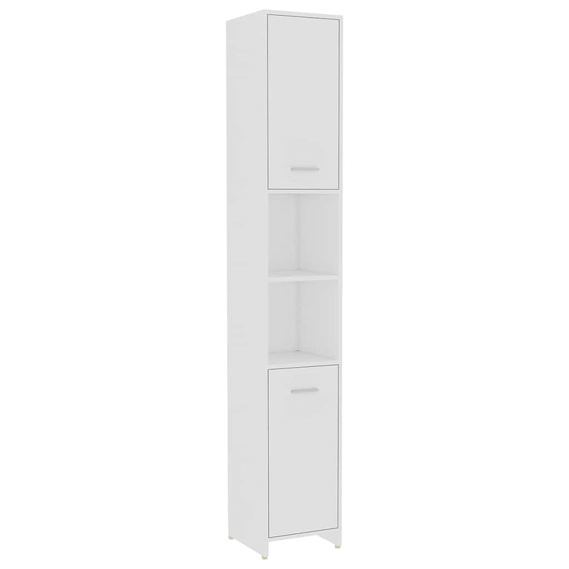 Set mobilier de baie, 4 piese, alb