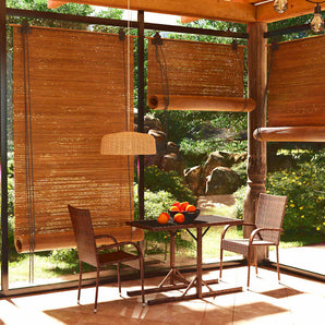 Set mobilier de grădină, 3 piese, maro
