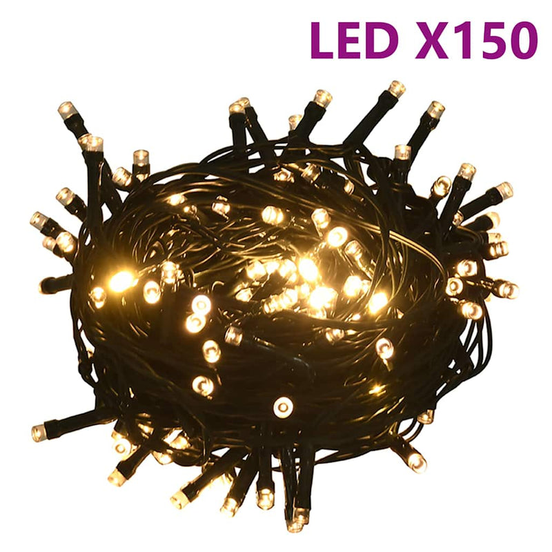 Set globuri Crăciun cu vârf & 150 LED-uri 60 piese, roz auriu
