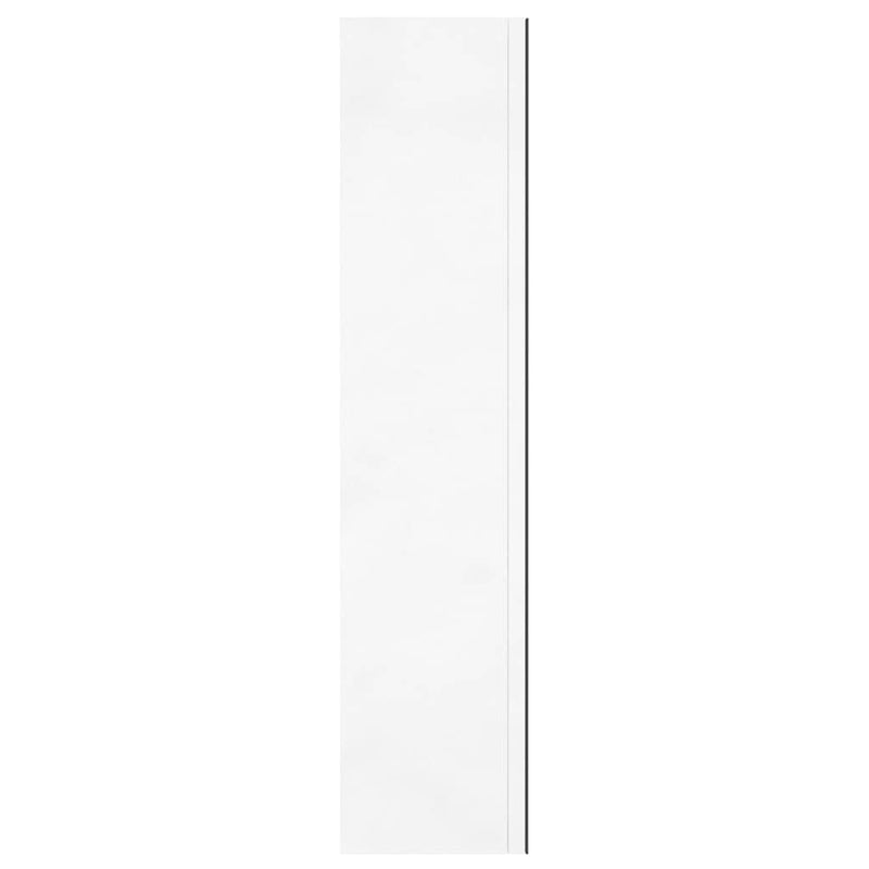 Dulap de baie cu oglindă, alb strălucitor, 60x15x75 cm, MDF