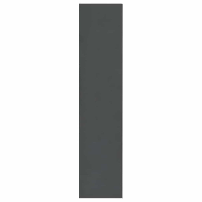 Dulap de baie cu oglindă, gri strălucitor, 60x15x75 cm, MDF