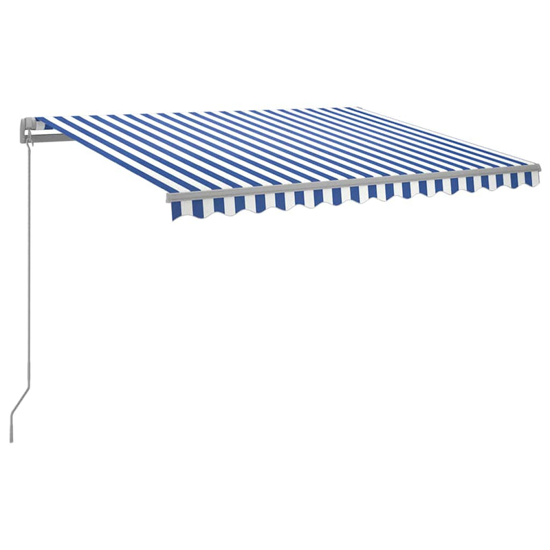 Copertină retractabilă Albastru și Alb 300 x 250 cm