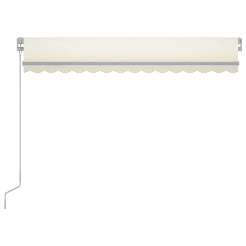 Copertină retractabilă Crem 300 x 250 cm Țesătură și Aluminiu