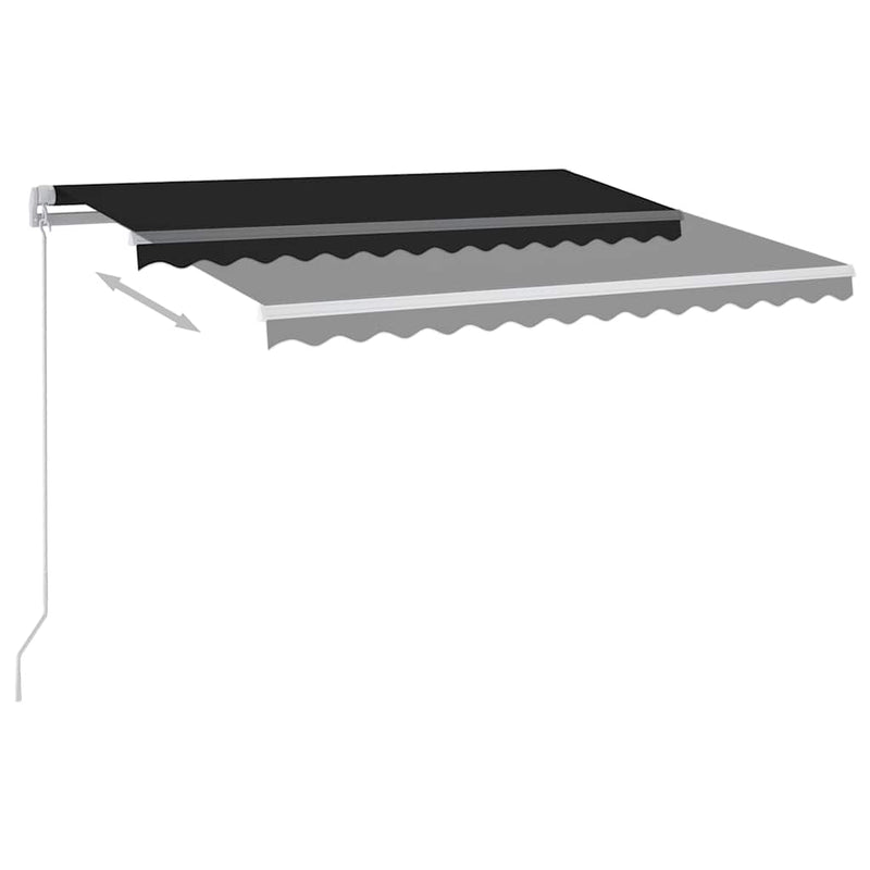 Copertină retractabilă Antracit 300 x 250 cm