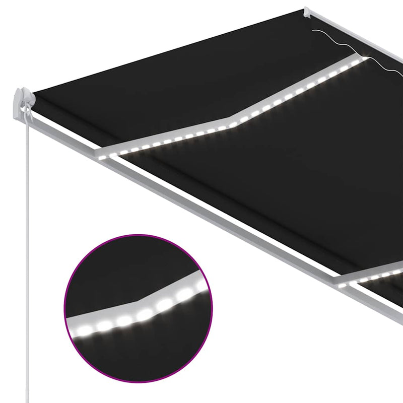 Copertină retractabilă Antracit 300 x 250 cm