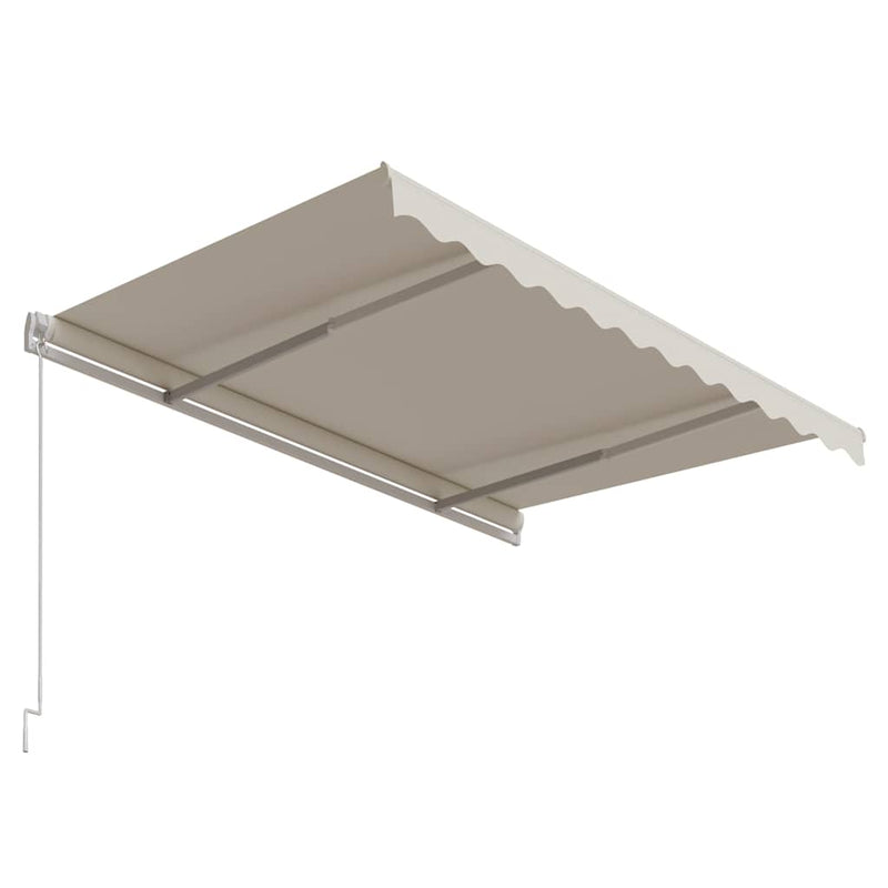 Copertină retractabilă automat, crem, 300x250 cm
