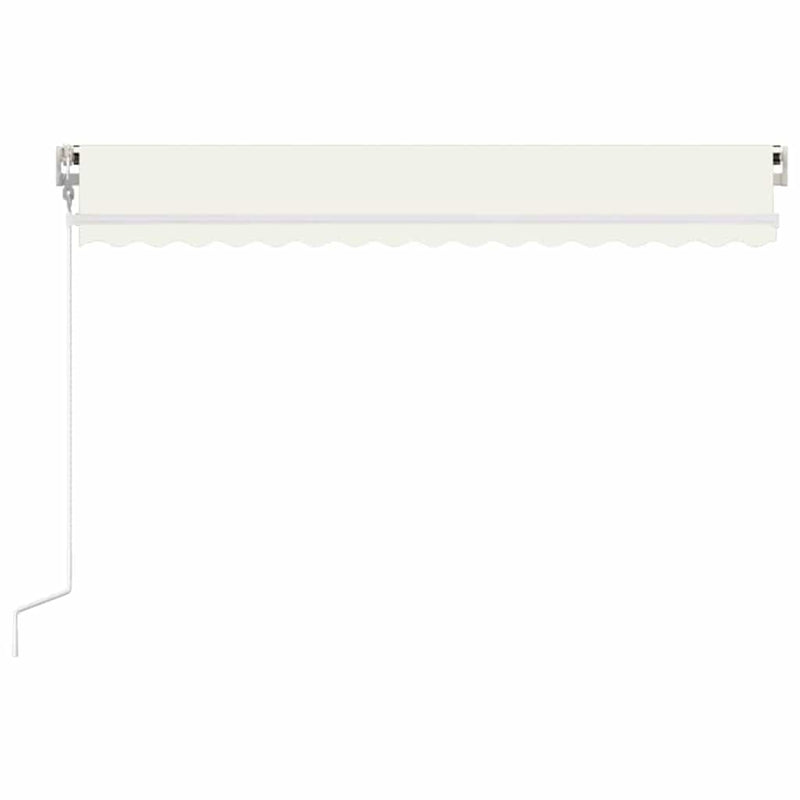 Copertină retractabilă automat, crem, 450x300 cm