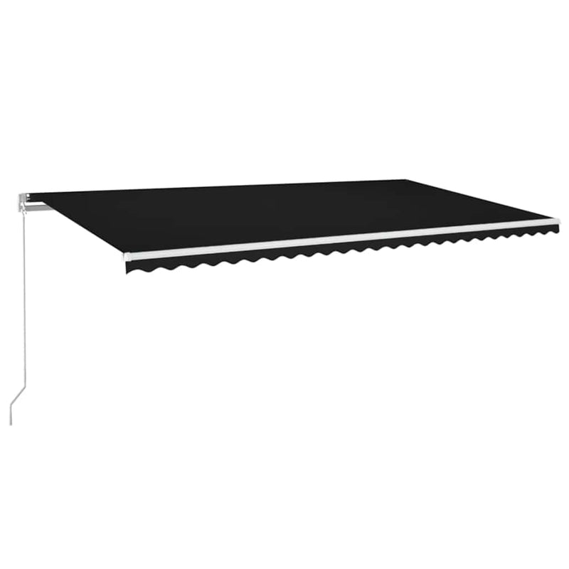 Copertină retractabilă Antracit 600 × 300 cm