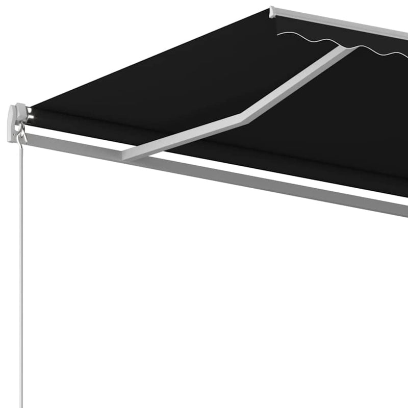 Copertină retractabilă Antracit 400 × 350 cm
