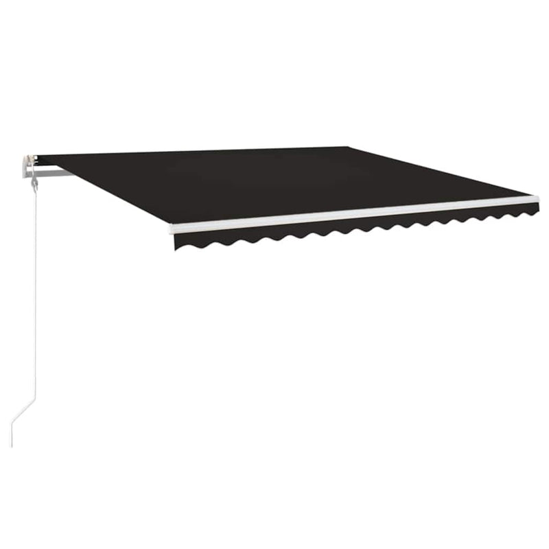 Copertină retractabilă automat, antracit, 450x350 cm