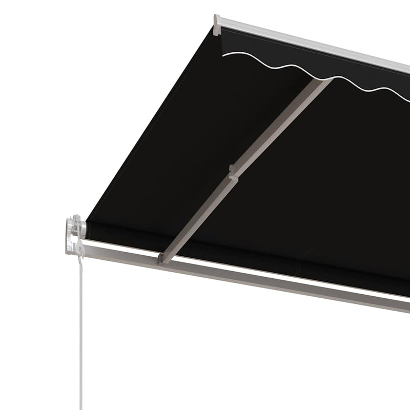 Copertină retractabilă automat, antracit, 500x350 cm