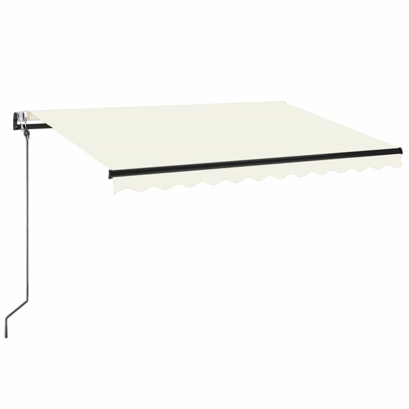Copertină retractabilă Crem 350 x 250 cm Poliester