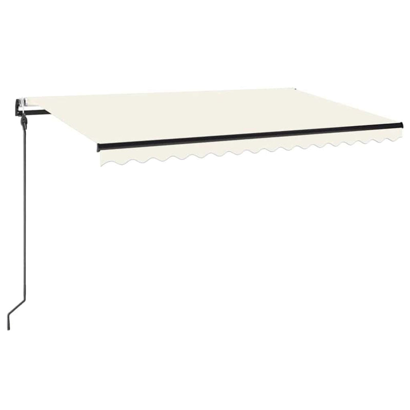 Copertină retractabilă Crem 450 × 300 cm Poliester