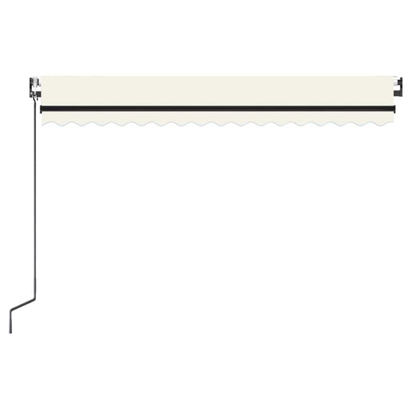 Copertină retractabilă Crem 450 × 300 cm Poliester