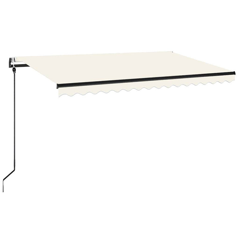 Copertină retractabilă Crem 400 × 350 cm Poliester