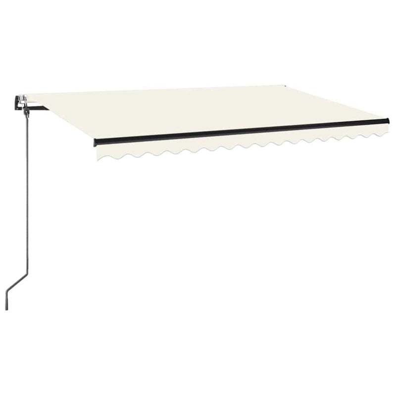 Copertină retractabilă Crem 450 × 350 cm Poliester