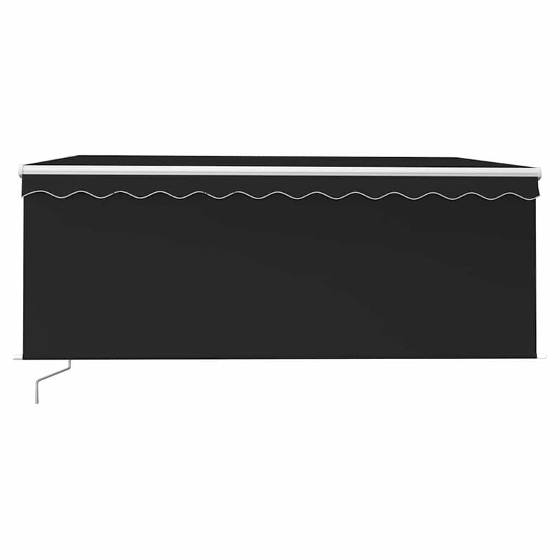Copertină retractabilă Antracit 3 x 2,5 m Poliester