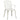 Set mobilier bistro, 5 piese, alb, aluminiu turnat