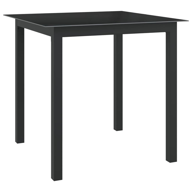 Set mobilier de grădină, 5 piese, antracit, aluminiu